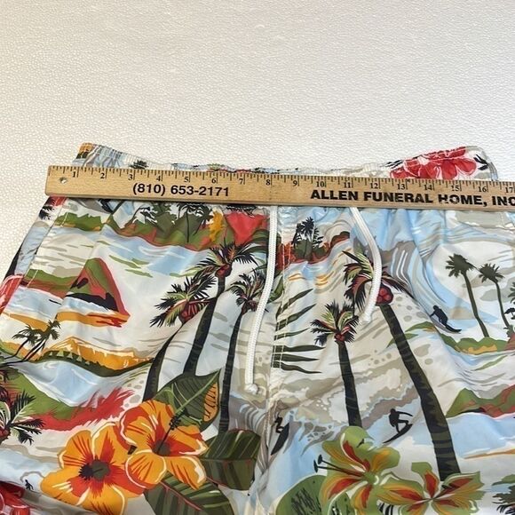 Old Navy Men Tropical Print Swim Trunks Size L - Picture 5 of 7